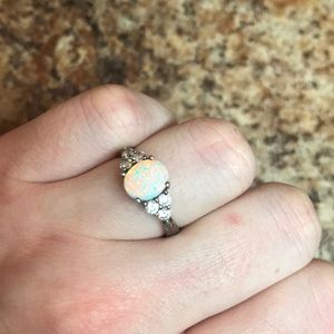 Sterling Silver Opal Ring